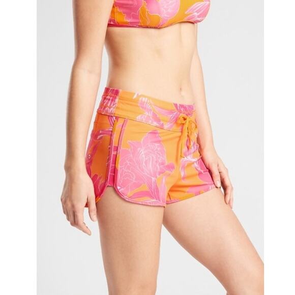 Athleta Women's Swimsuit Bottoms Size Large  Floral Summer - Picture 1 of 10